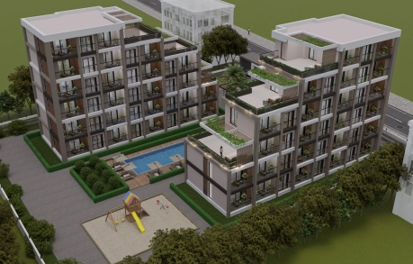 Antalya Development - Hotel concept 1+1 Apartments for sale in Altintas, Antalya