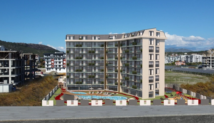 Antalya Development - Прекрасные квартиры 1+1 и 2+1 с видом на море на продажу, Газипаша, Анталия